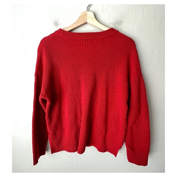 Madewell pocket pullover sweater rust large - Picture 3 of 7